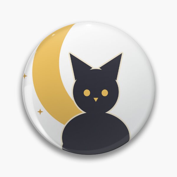 Item preview, Black Cat & Crescent Moon designed and sold by qomart24.