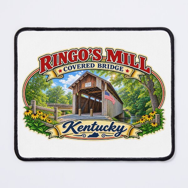 Item preview, Ringo's Mill Covered Bridge sticker designed and sold by gotucoveredart.