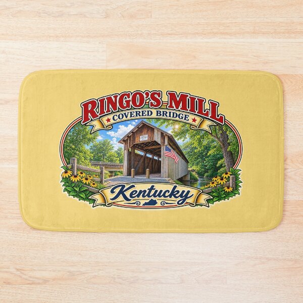 Item preview, Ringo's Mill Covered Bridge sticker designed and sold by gotucoveredart.
