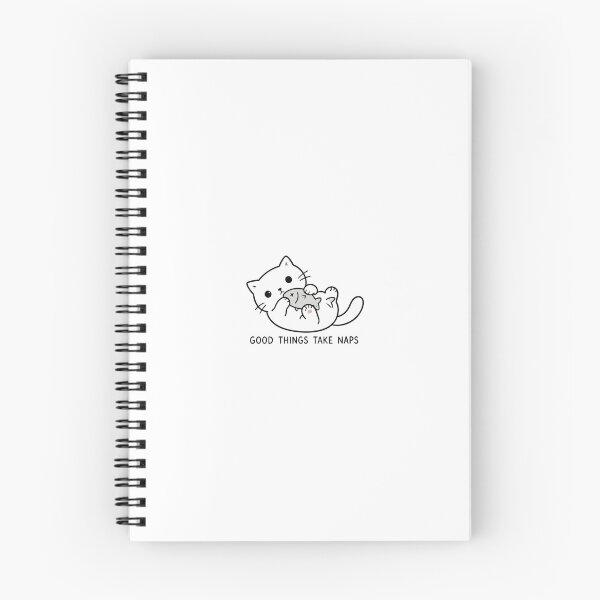 Item preview, Good Things Take Naps Funny Cute Cat Fish Toy Minimalist Line Art designed and sold by The Upside Down.