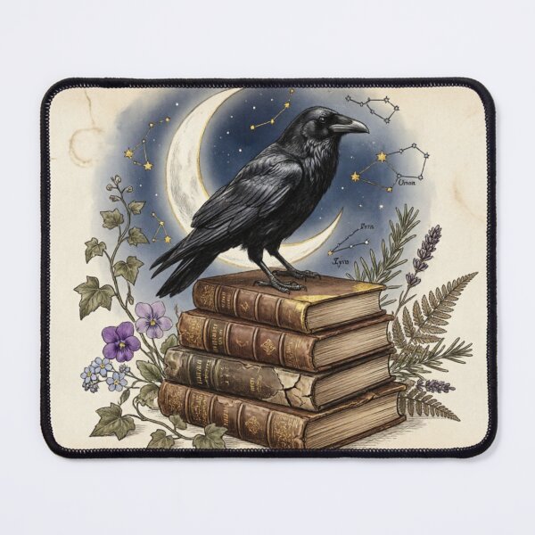Item preview, Raven Books Moon Dark Academia designed and sold by IntelliMindDesigns.