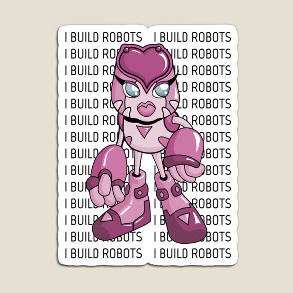 Aperçu de l'œuvre Je construis des robots Robotique Ingénieur en robotique Robo-Girl Robotics Girl créée et vendue par ProjectX23.