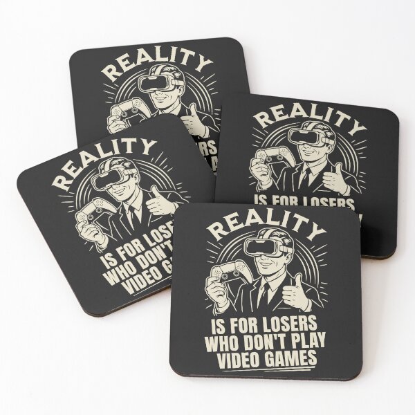 Item preview, Reality Is For Losers Who Don't Play Video Games - VR Vintage Gamer designed and sold by JoRealm.
