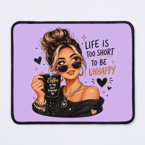 Item preview, Life is too short to be unhappy designed and sold by Blue-Fall.