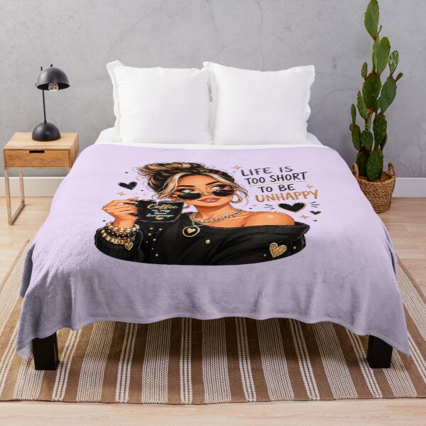 Item preview, Life is too short to be unhappy designed and sold by Blue-Fall.