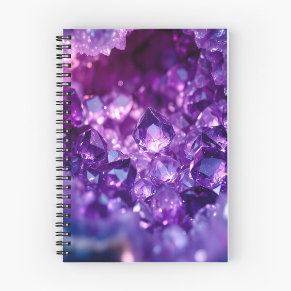 Item preview, Glowing Purple Amethyst Crystal Geode | Mystical Gemstone Fantasy designed and sold by DreamyWallVibes.