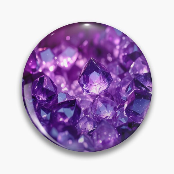 Item preview, Glowing Purple Amethyst Crystal Geode | Mystical Gemstone Fantasy designed and sold by DreamyWallVibes.