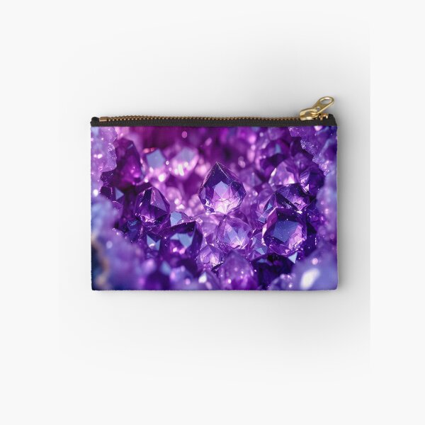 Item preview, Glowing Purple Amethyst Crystal Geode | Mystical Gemstone Fantasy designed and sold by DreamyWallVibes.