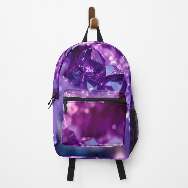Item preview, Glowing Purple Amethyst Crystal Geode | Mystical Gemstone Fantasy designed and sold by DreamyWallVibes.