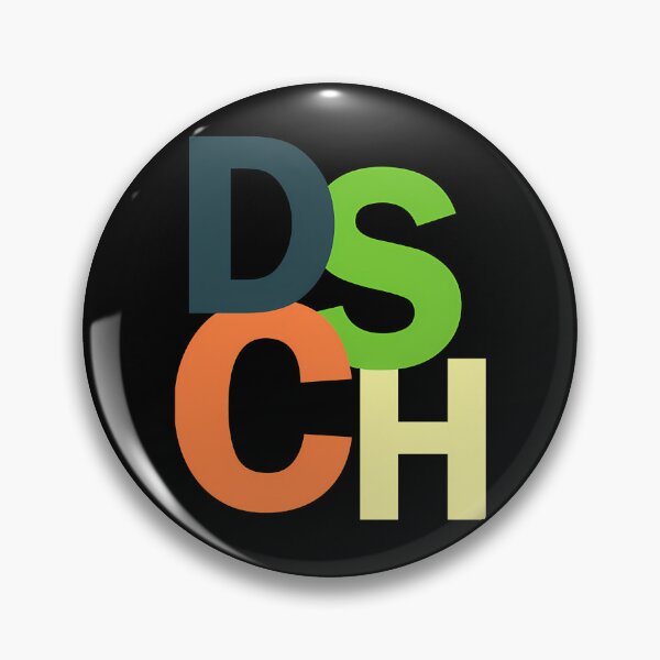 Item preview, Large Block Letters DSCH designed and sold by Pintergallery.