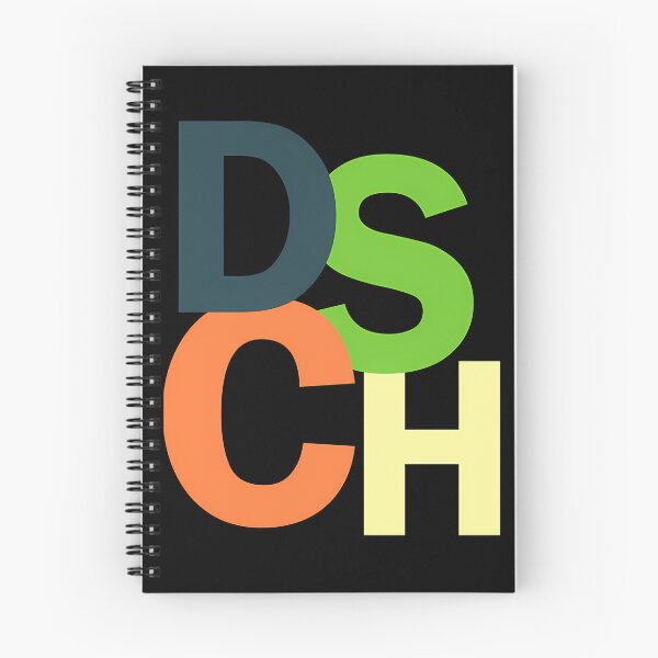 Item preview, Large Block Letters DSCH designed and sold by Pintergallery.