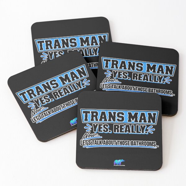 Item preview, TRANS MAN - YES. REALLY. BATHROOMS designed and sold by BUILTABEAR PRODUCTIONS.