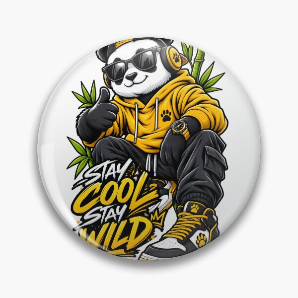 Item preview, Panda - Stay Cool Stay Wild designed and sold by Ahsacom.
