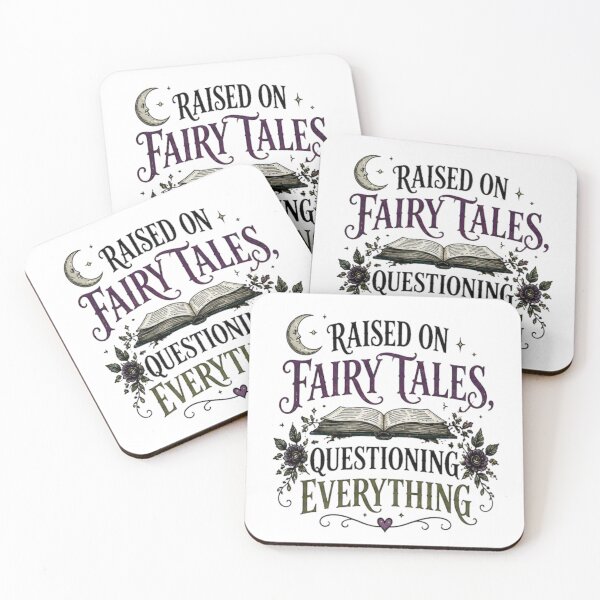 Item preview, Raised on Fairy Tales, Questioning Everything – Gothic Folklore designed and sold by Edenglow Prints & Peculiars.