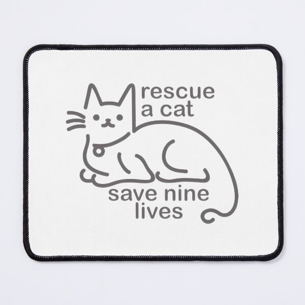 Item preview, Rescue A Cat Save Nine Lives ⭐⭐⭐⭐⭐ designed and sold by latenitedraw.
