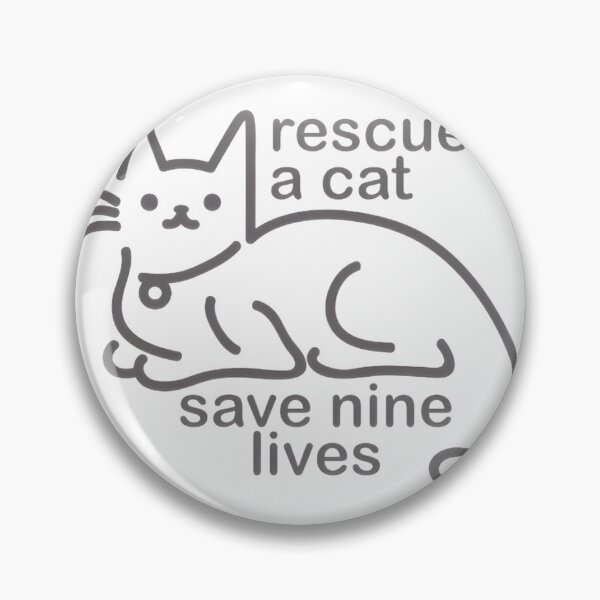 Item preview, Rescue A Cat Save Nine Lives ⭐⭐⭐⭐⭐ designed and sold by latenitedraw.
