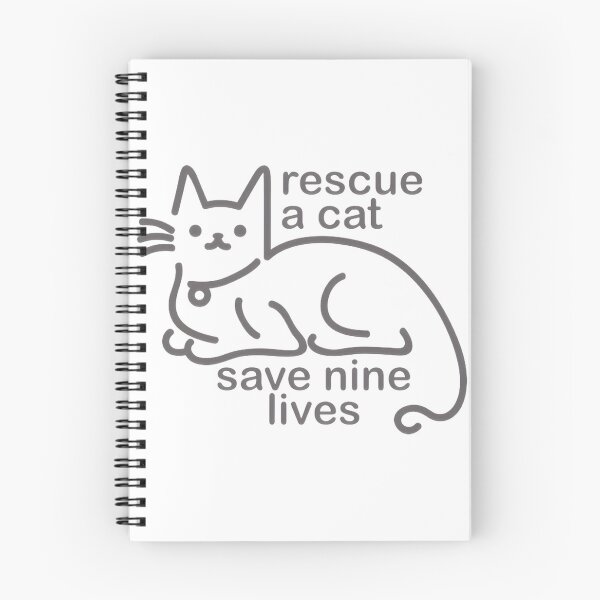 Item preview, Rescue A Cat Save Nine Lives ⭐⭐⭐⭐⭐ designed and sold by latenitedraw.