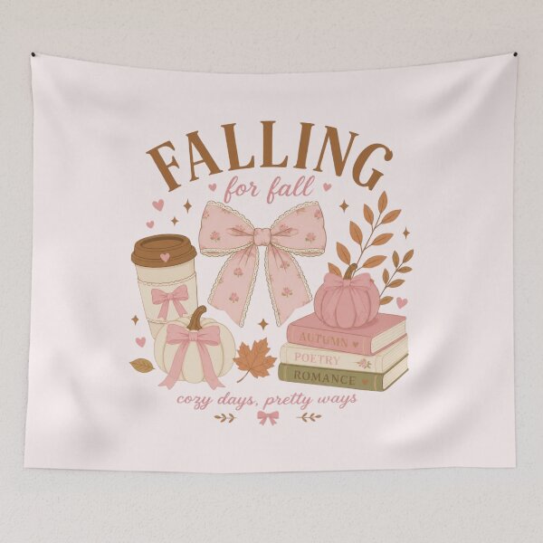 Item preview, Falling For Fall Cozy Days Pretty Ways Coquette Aesthetic designed and sold by MiaBellaGirl.