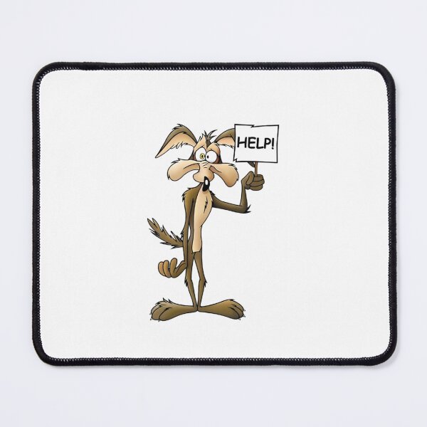 Item preview, Looney Tunes Wile E Coyote Holding Help Sign designed and sold by sauruscreated.