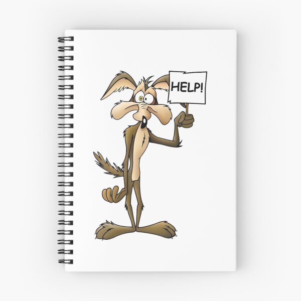 Item preview, Looney Tunes Wile E Coyote Holding Help Sign designed and sold by sauruscreated.