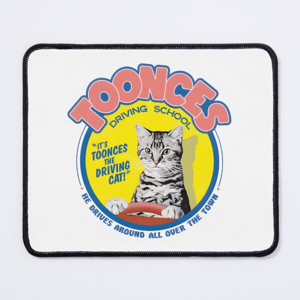 Item preview, Toonces Driving School Cat Retro Comedy ⭐⭐⭐⭐⭐ designed and sold by latenitedraw.