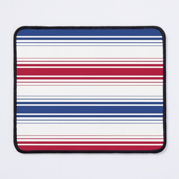 Item preview, Stripes blue and red horizontal on white designed and sold by fuzzyfox.