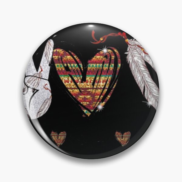 Item preview, Peace Love Native American Hippie Heart Native designed and sold by Goodpiece.