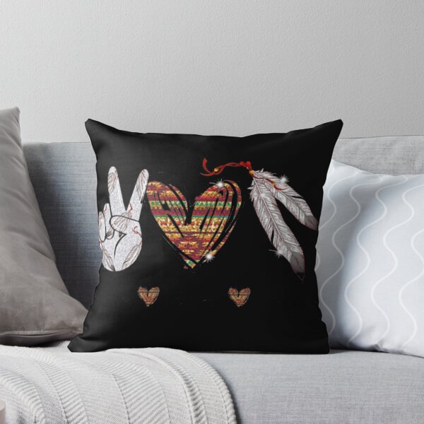 Item preview, Peace Love Native American Hippie Heart Native designed and sold by Goodpiece.