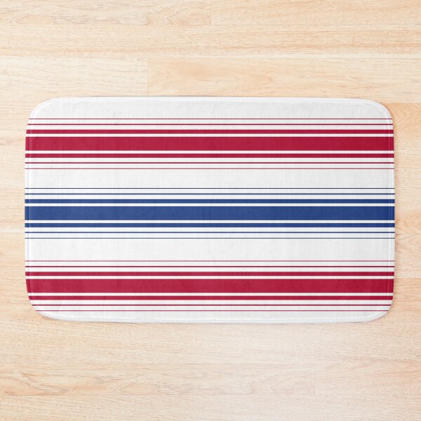 Item preview, Stripes blue and red horizontal on white designed and sold by fuzzyfox.