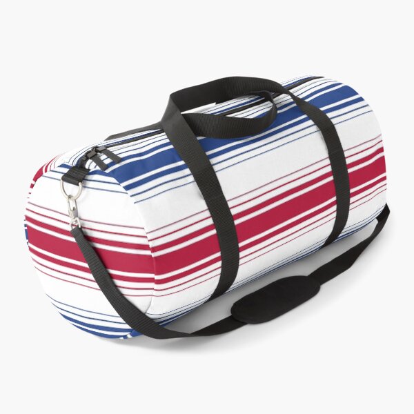 Item preview, Stripes blue and red horizontal on white designed and sold by fuzzyfox.