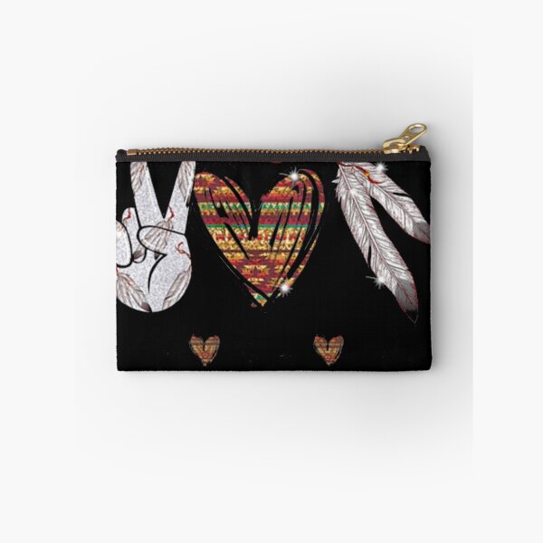 Item preview, Peace Love Native American Hippie Heart Native designed and sold by Goodpiece.