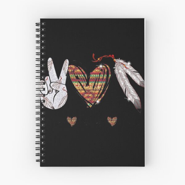 Item preview, Peace Love Native American Hippie Heart Native designed and sold by Goodpiece.