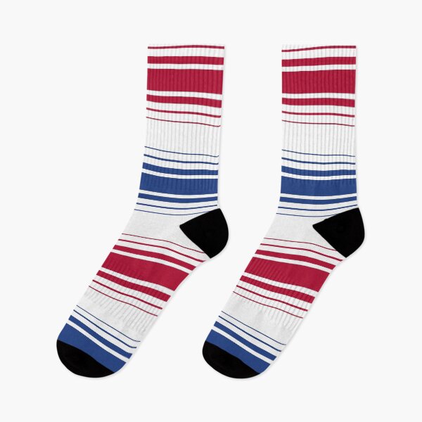 Item preview, Stripes blue and red horizontal on white designed and sold by fuzzyfox.