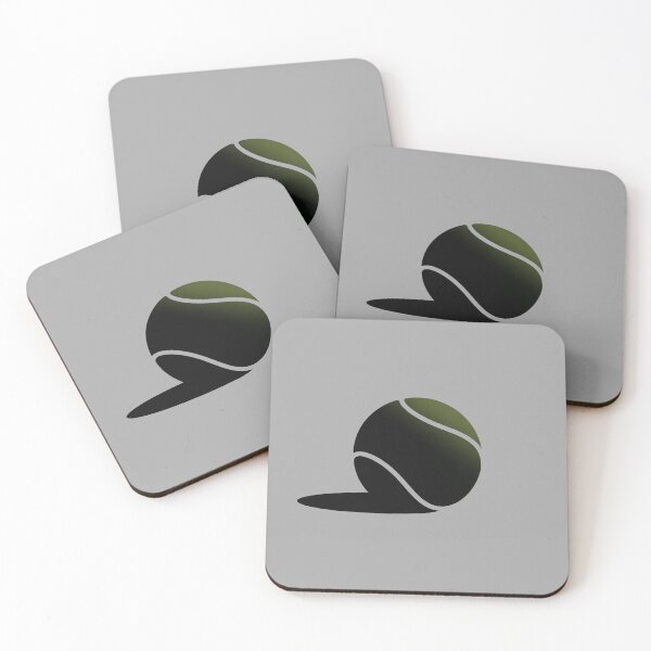 Item preview, Minimalist Tennis Ball with Shadow Dark Sport Art designed and sold by KiwiRider.