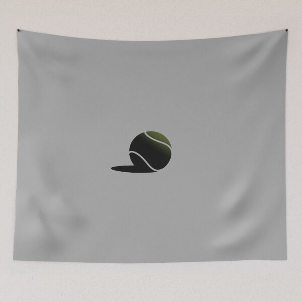 Item preview, Minimalist Tennis Ball with Shadow Dark Sport Art designed and sold by KiwiRider.