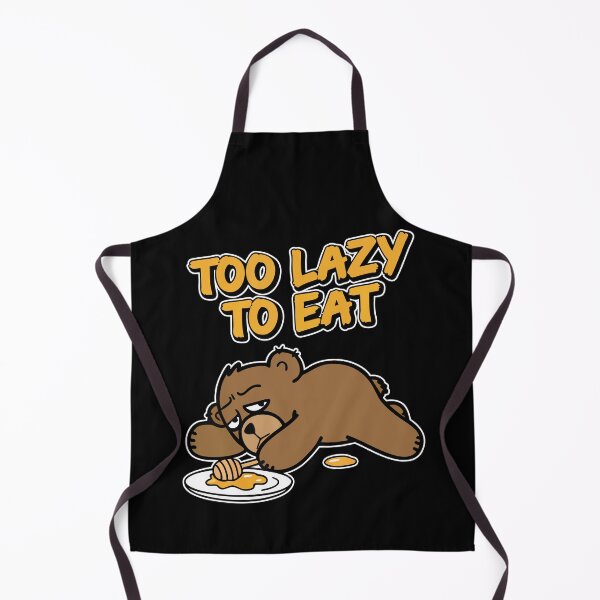 Item preview, Too Lazy To Eat Funny Tired Bear Cartoon designed and sold by Taridesign.
