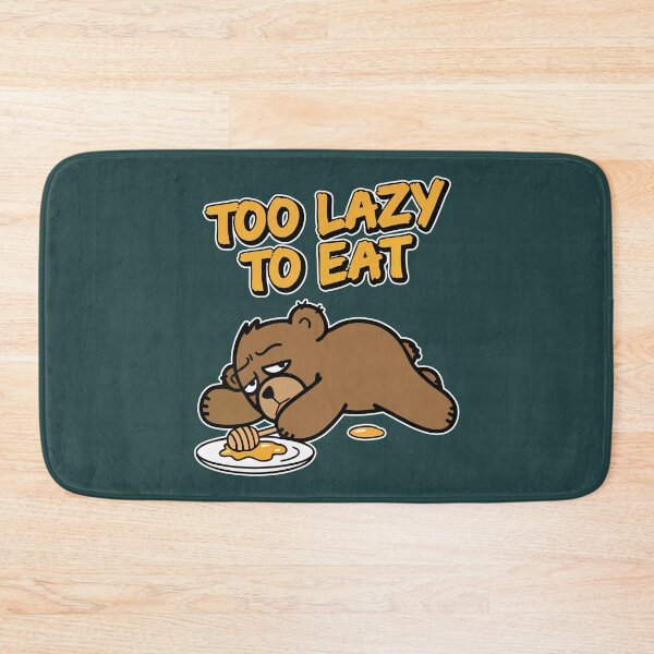 Item preview, Too Lazy To Eat Funny Tired Bear Cartoon designed and sold by Taridesign.
