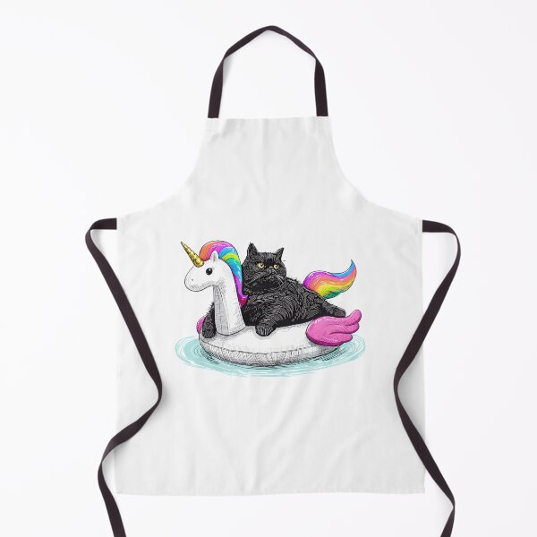 Item preview, Black Cat Rainbow Unicorn Float ⭐⭐⭐⭐⭐ designed and sold by latenitedraw.