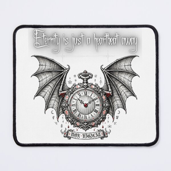 Item preview, The heartbeat of eternity - Gothic bat clock designed and sold by Anima Atra.