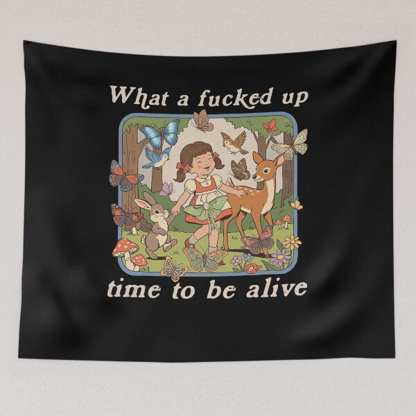 Item preview, What A F Up Time To Be Alive Vintage  designed and sold by Hedoraxe.