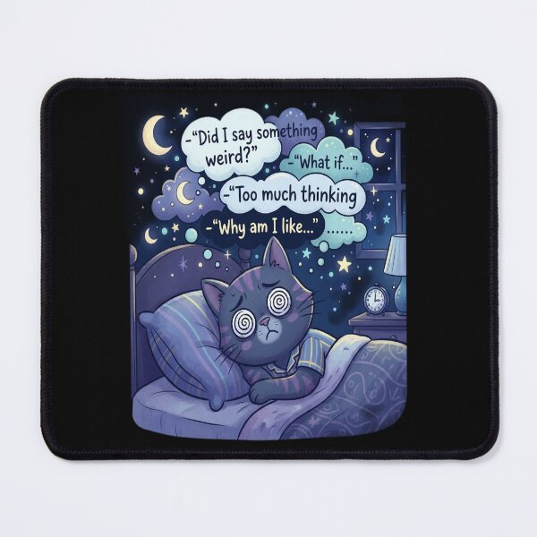 Item preview, Midnight Overthinking Kitty Dreams designed and sold by tulinorampyc.