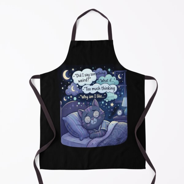 Item preview, Midnight Overthinking Kitty Dreams designed and sold by tulinorampyc.