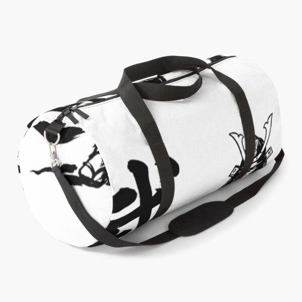 Item preview, A black-and-white painting of a samurai and the word “Bushido” designed and sold by whiteblackcat.