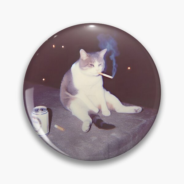 Item preview, Chill Cat Smokes And Sips At Night ⭐⭐⭐⭐⭐ designed and sold by latenitedraw.
