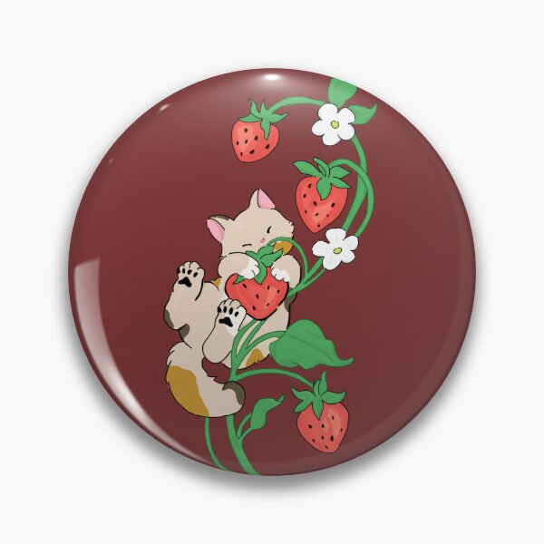 Item preview, Strawberry cat! designed and sold by DelaneyGrace28.