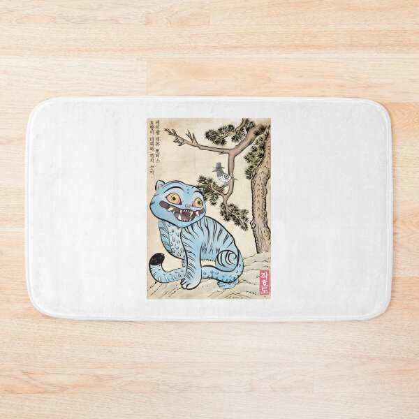Item preview, Blue Tiger & Magpie Vintage Korean Art ⭐⭐⭐⭐⭐ designed and sold by latenitedraw.