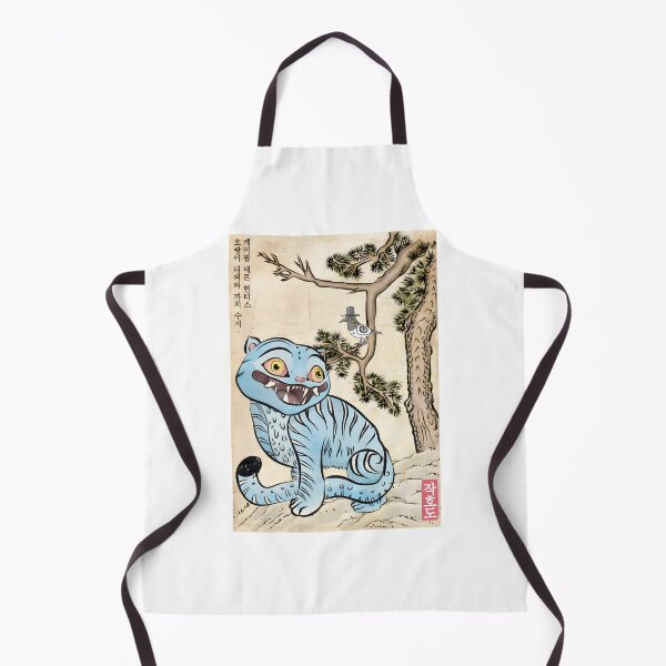 Item preview, Blue Tiger & Magpie Vintage Korean Art ⭐⭐⭐⭐⭐ designed and sold by latenitedraw.