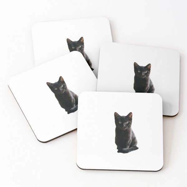 Item preview, Cute Black Cat Kitten designed and sold by Pattern Unhinged.