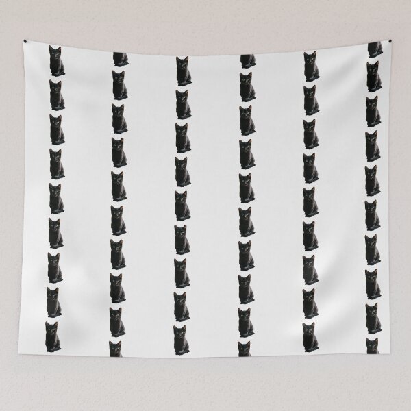 Item preview, Cute Black Cat Kitten designed and sold by Pattern Unhinged.