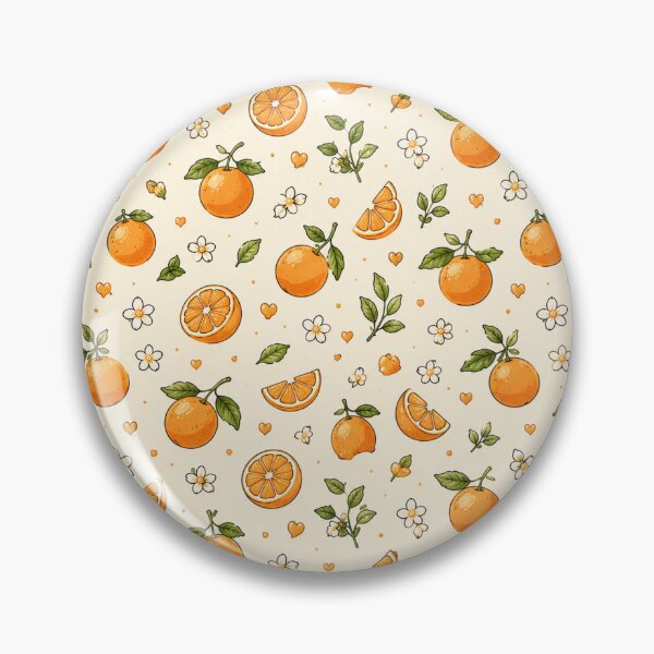 Item preview, Tiny Citrus Oranges Cute Summer Fruit Botanical Pattern designed and sold by RJACreative.